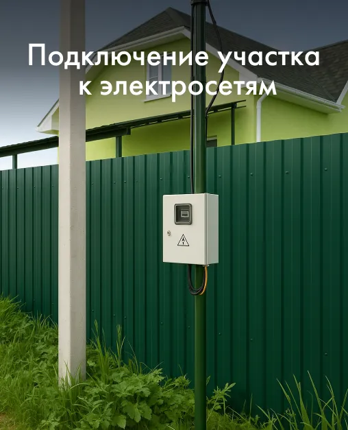 Подключение участка к электросетям