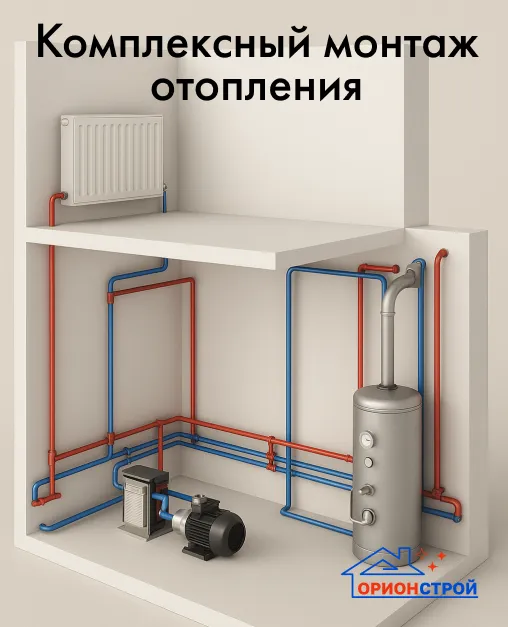 Комплексный монтаж отопления с пусконаладкой