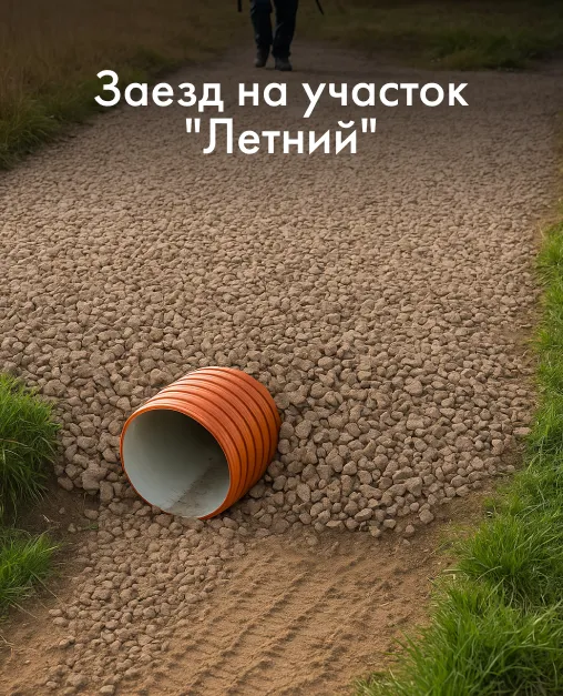 Заезд на участок "Летний"
