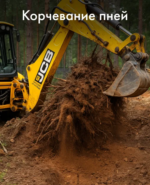 Корчевание пней