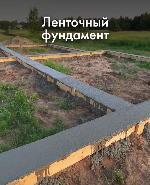 Ленточный фундамент