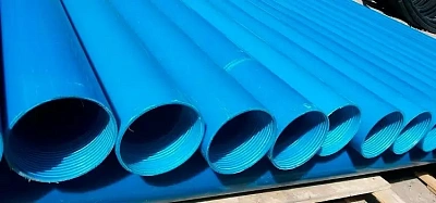 Пластиковые обсадные трубы НПВХ для скважин на воду